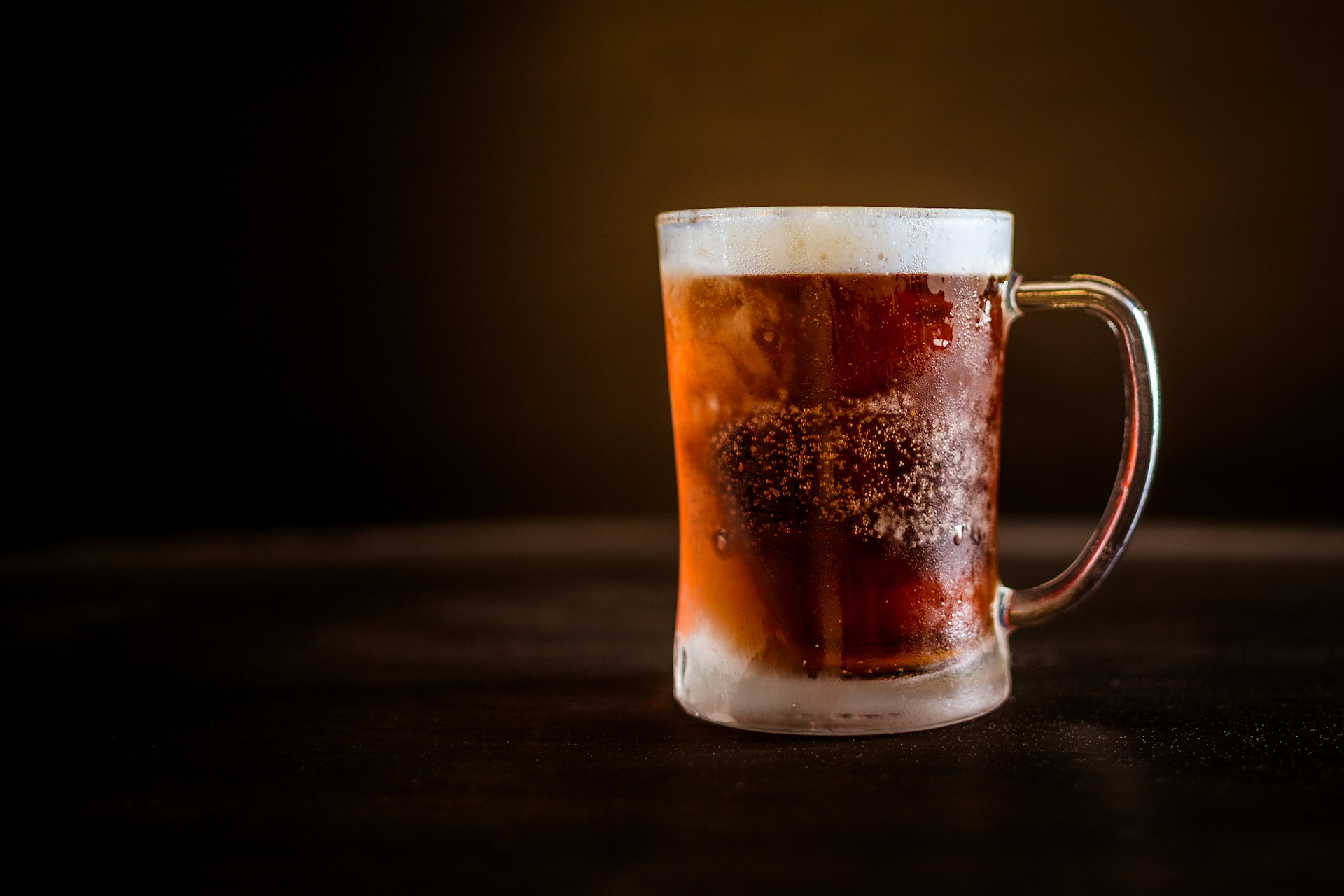 Beer in frosted mug