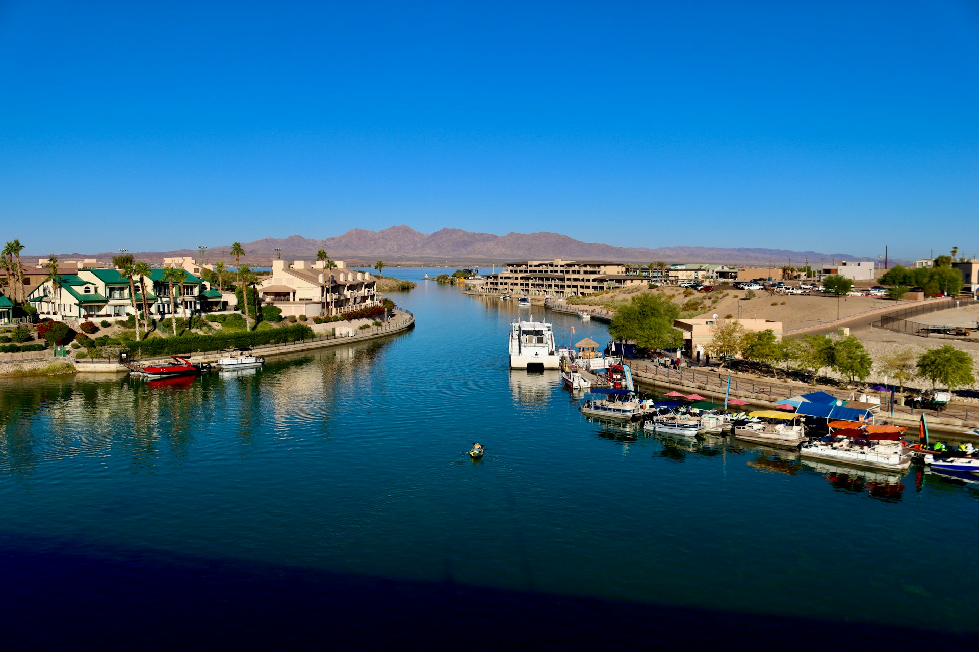 Looking out from London Bridge - Lake Havasu City, Arizona, USA