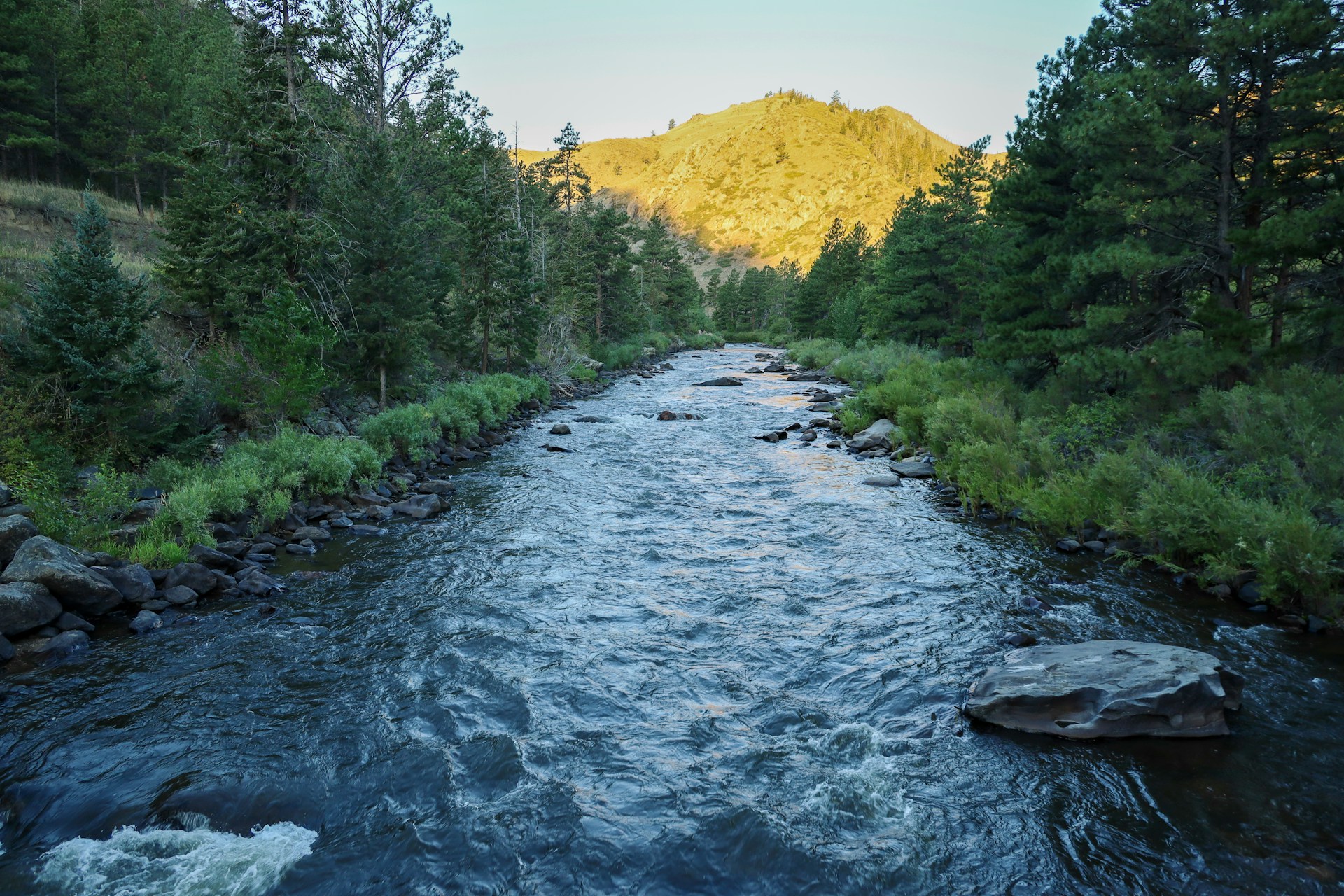 The start of the Grayrock Mountain trail, Colorado, USA