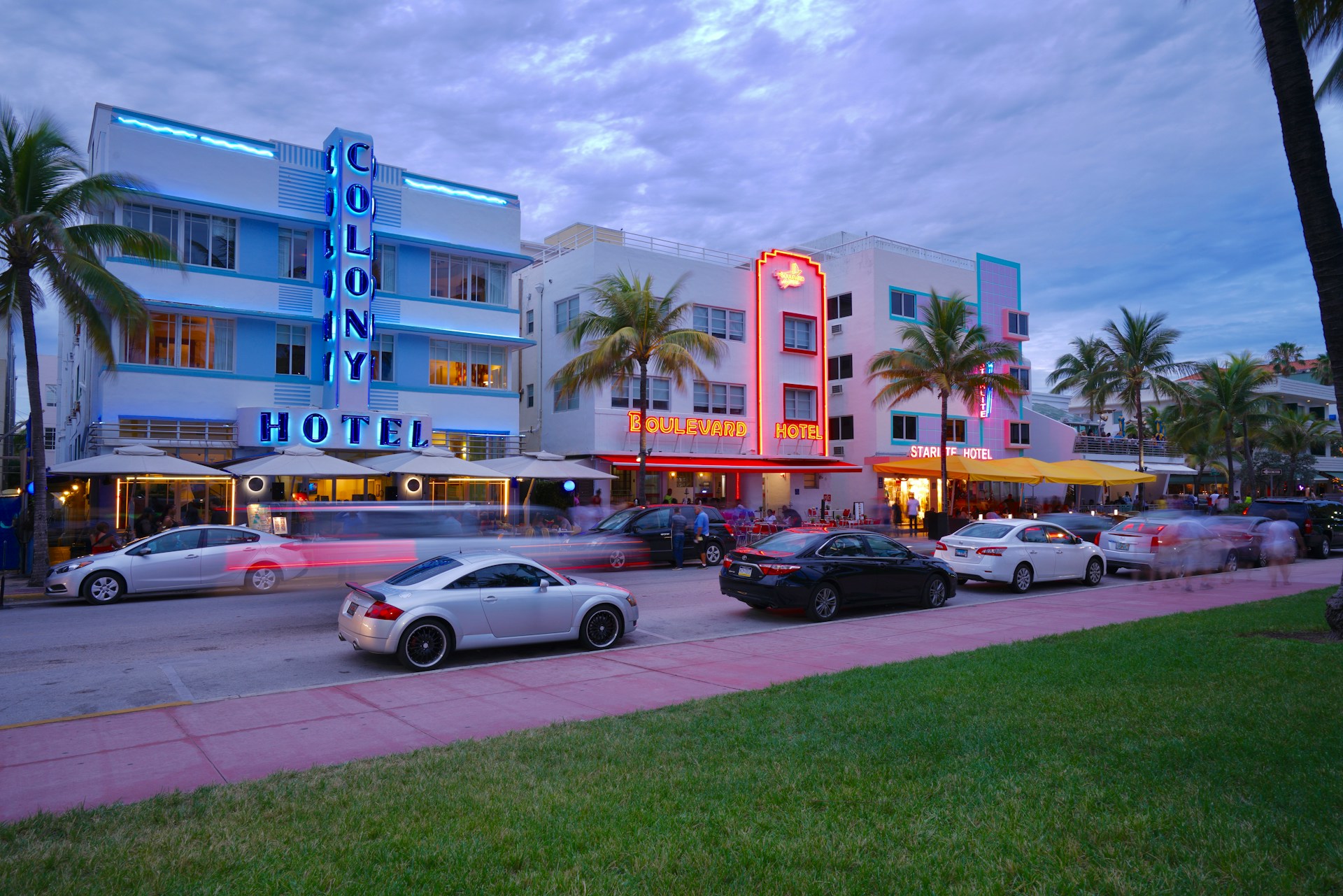Art Deco buildings - South Beach, Miami, United States