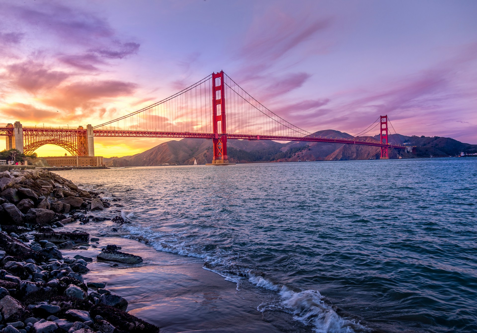 Golden Gate Bridge during Golden Hour - San Francisco, CA, United States