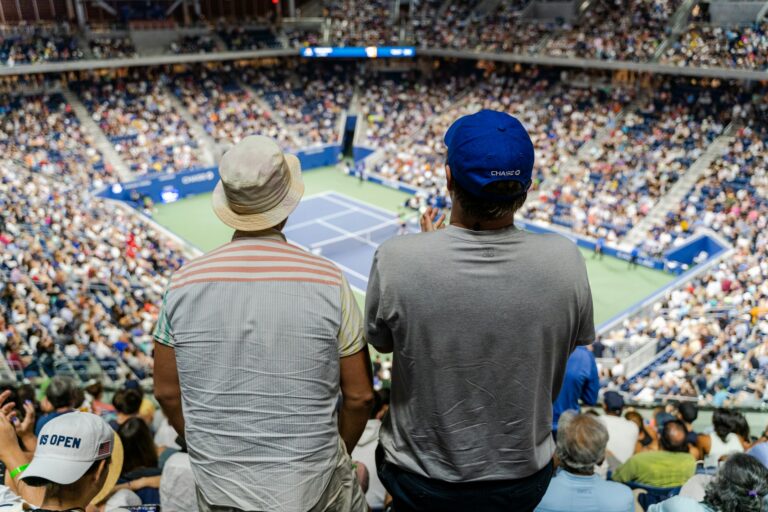 audience at the US Open